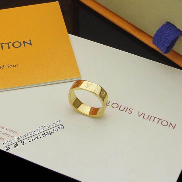 Louis Vuitton新款飾品 路易威登老花戒指 LV玫瑰金銀色金色女戒指指環  zglv1970